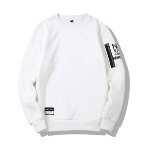 Solid Color Long Sleeve Pullover Sweatshirt