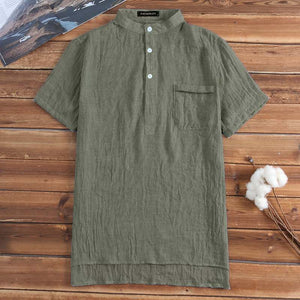 INCERUN Mens Casual Short Sleeve Shirt