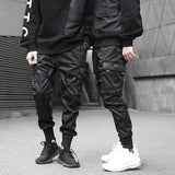 Black Harem Pocket Cargo Pants