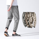 Full Cotton Plaid Trousers