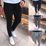 Mens Stripped Pencil Pants