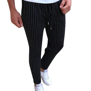 Mens Stripped Pencil Pants